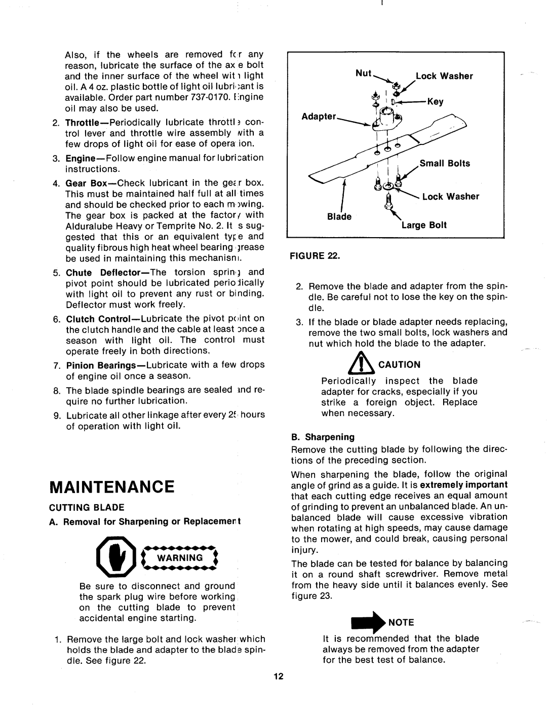 MTD 124-573-000, 124-574-000 manual 