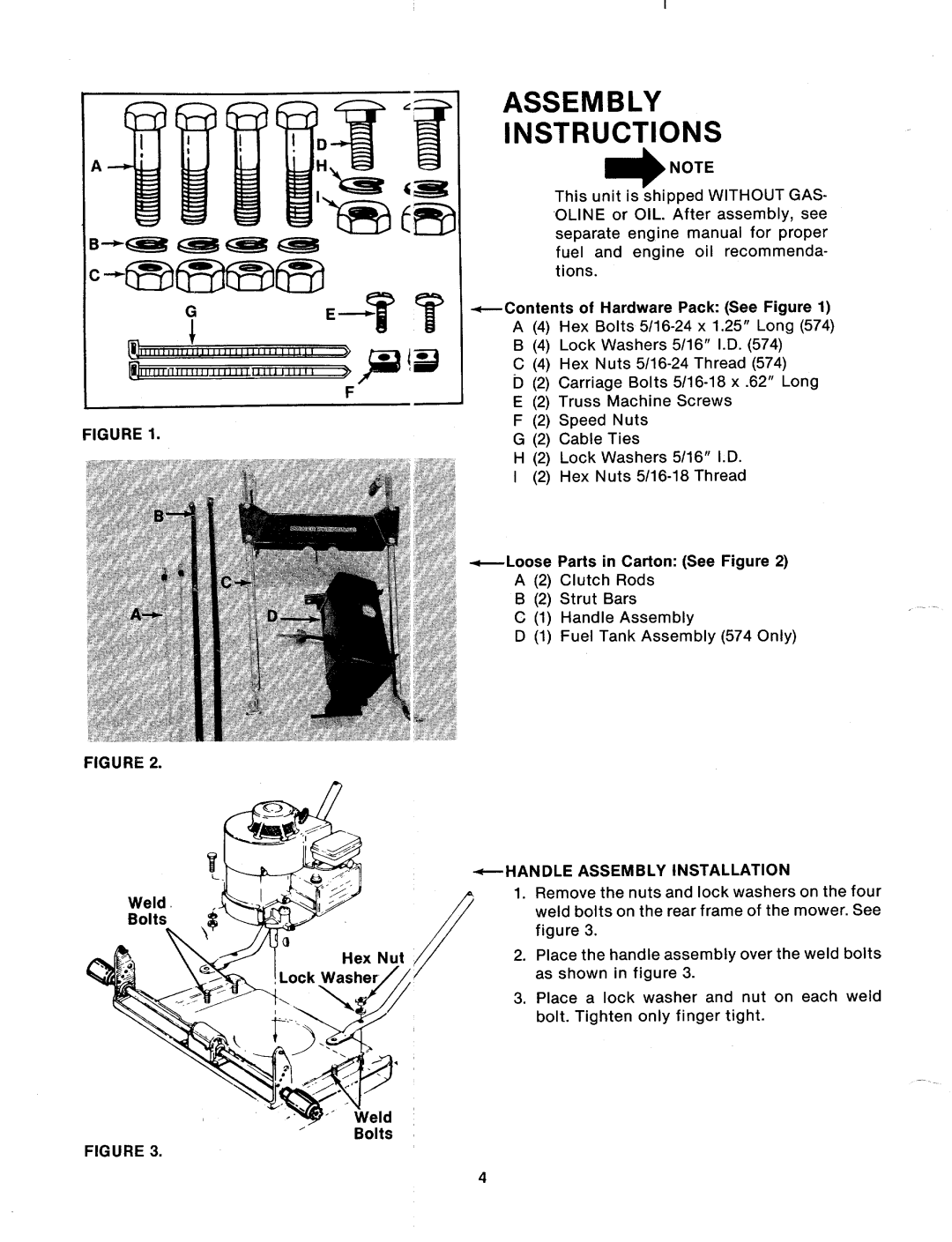 MTD 124-573-000, 124-574-000 manual 