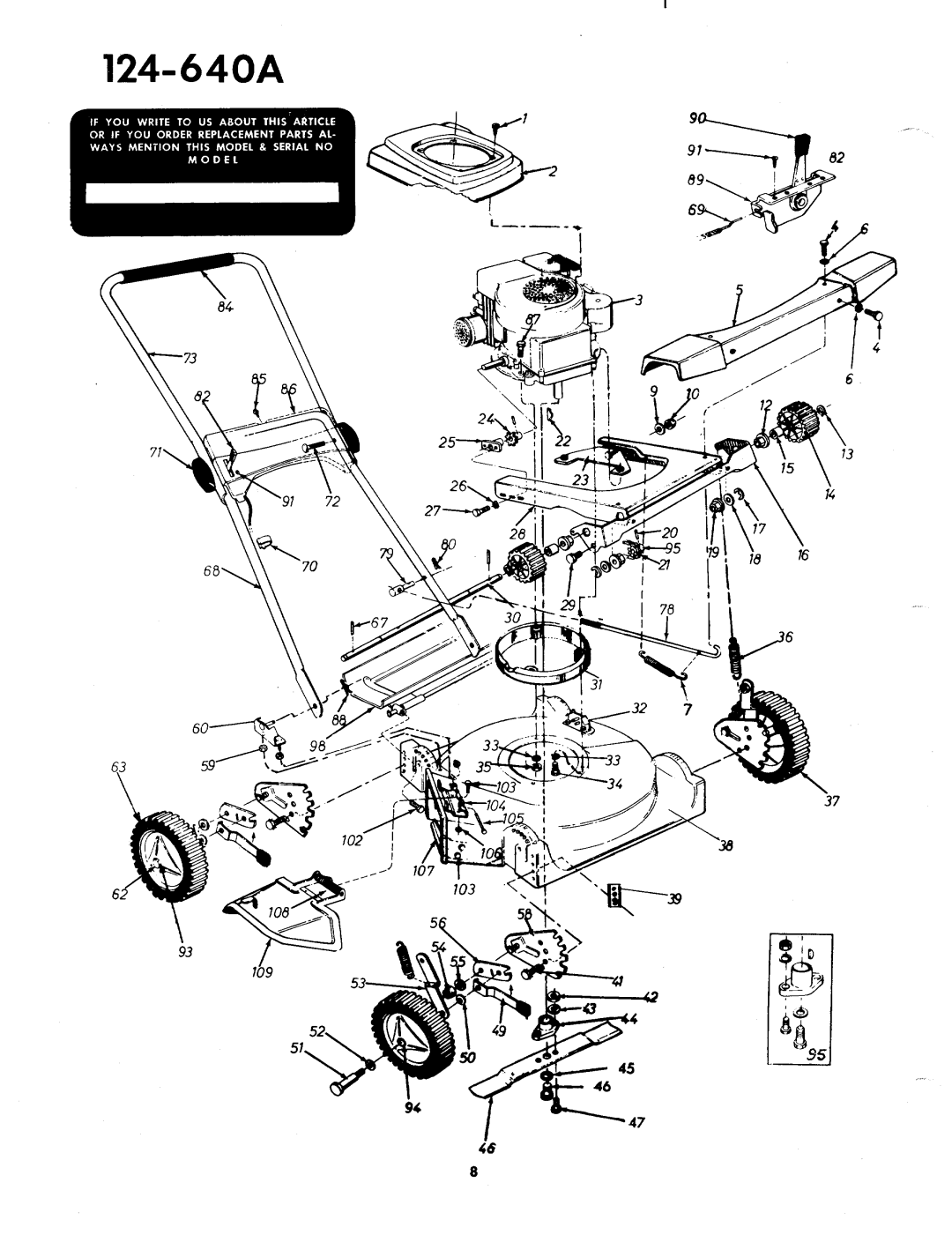 MTD 124-640A manual 