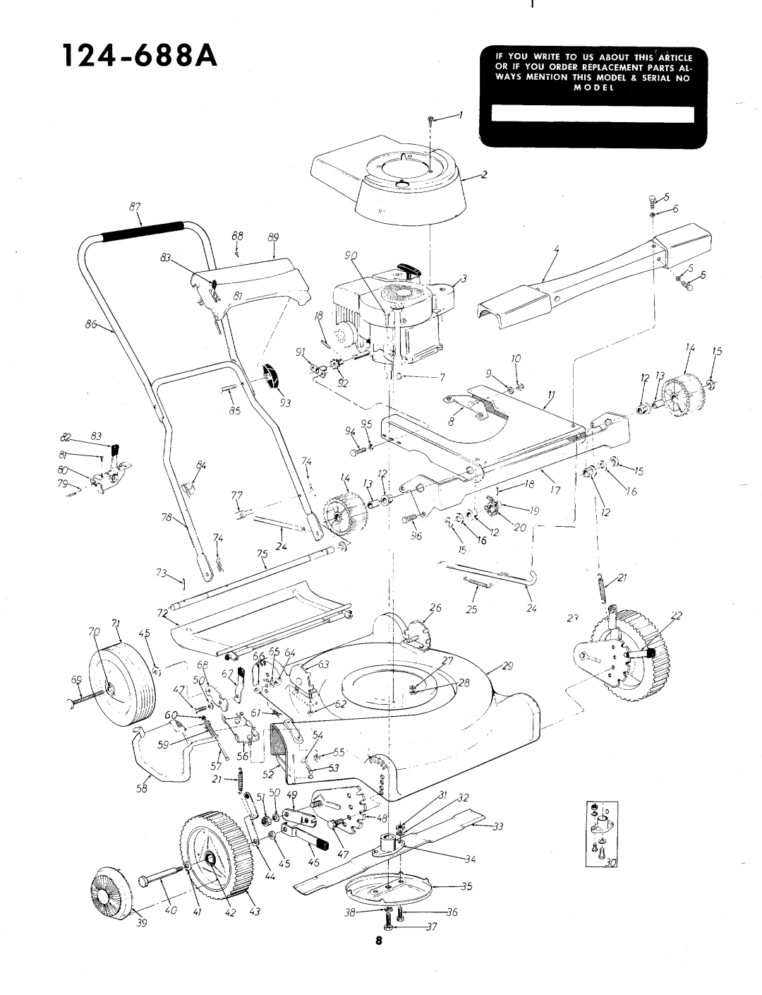 MTD 124-688A manual 