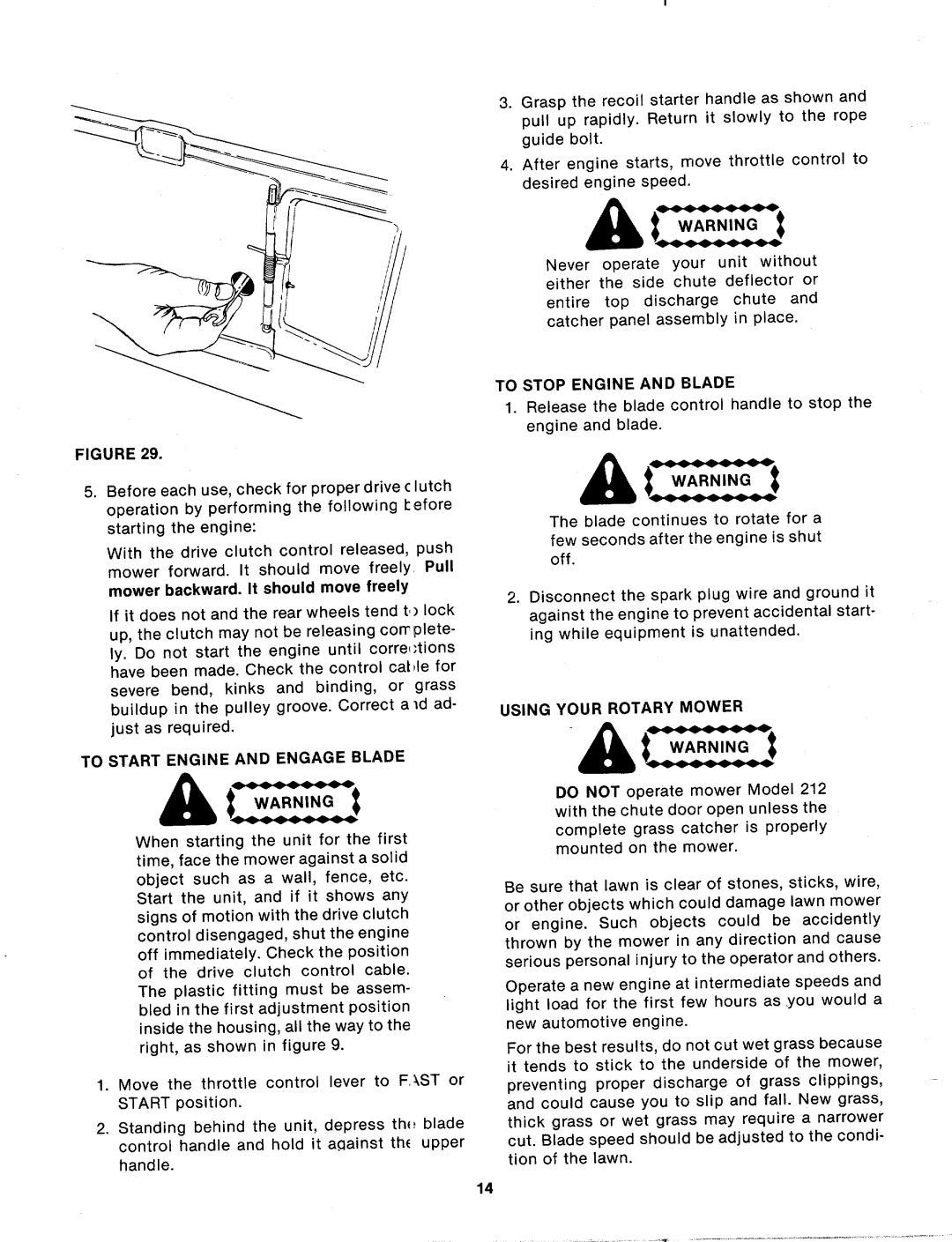 MTD 125-202-000, 125-212-000 manual 