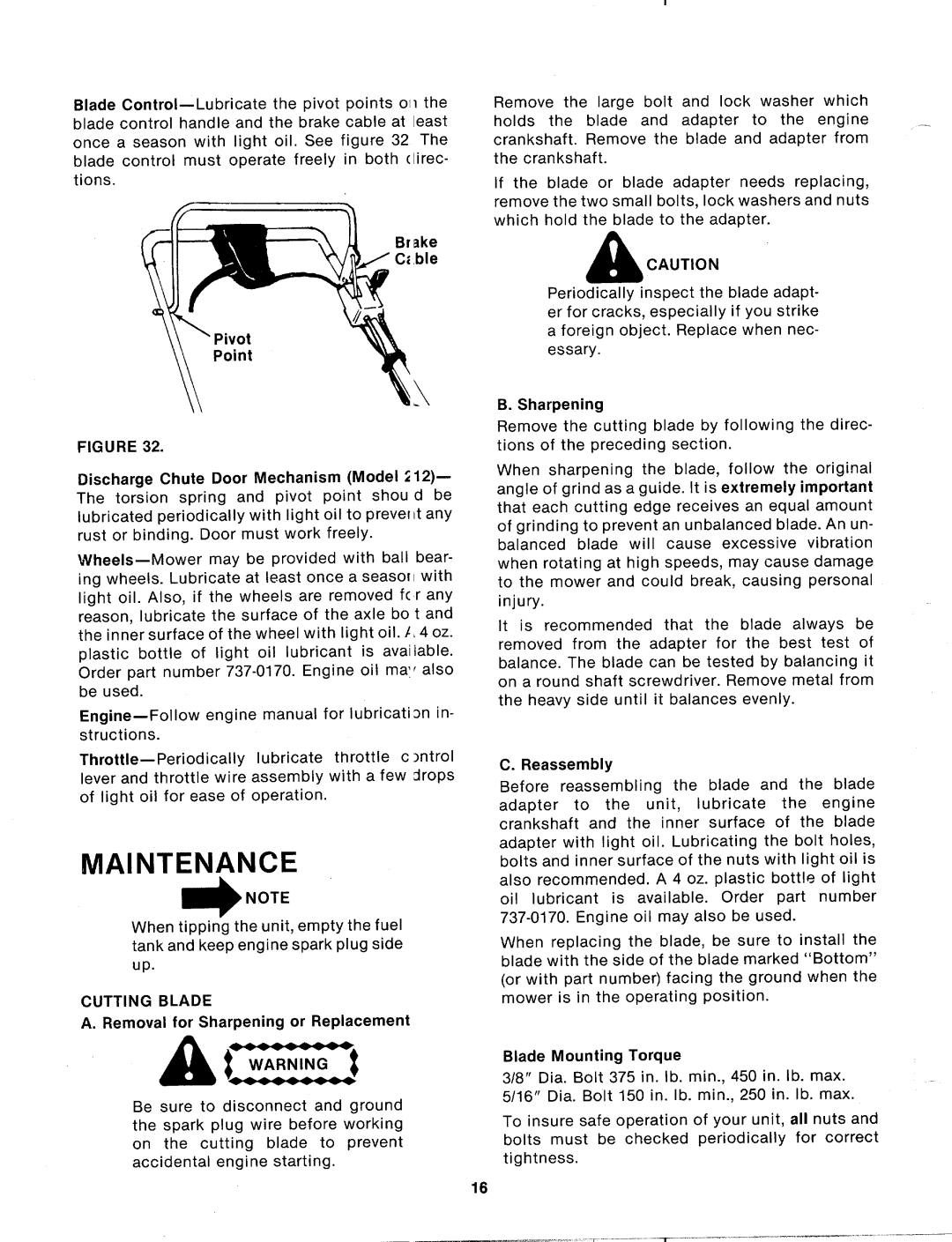 MTD 125-202-000, 125-212-000 manual 