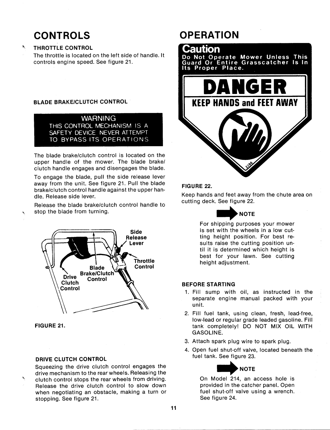 MTD 125-204-000, 125-214-000 manual 