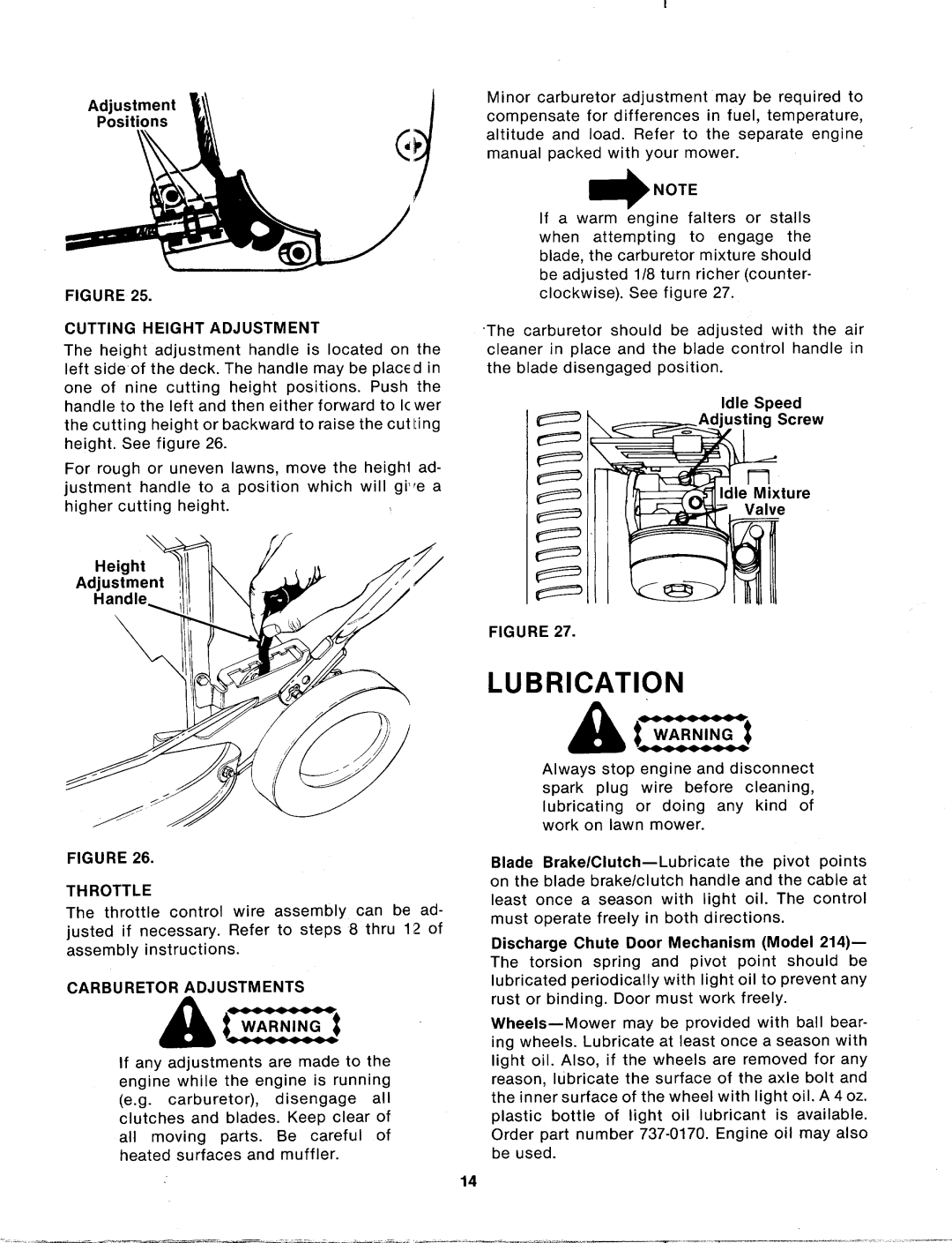 MTD 125-214-000, 125-204-000 manual 