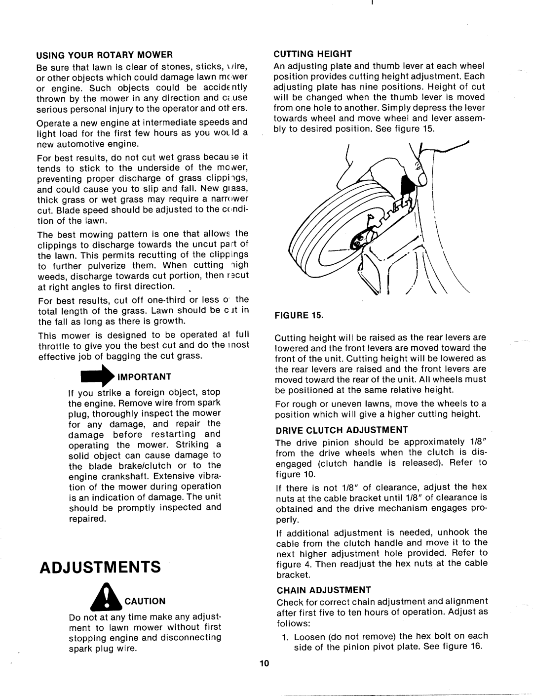 MTD 125-224-000 manual 