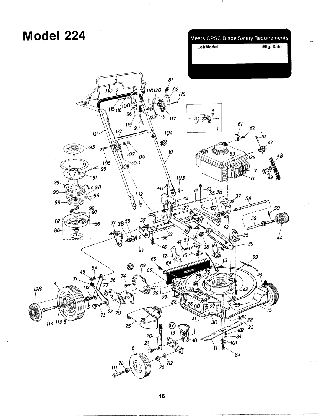 MTD 125-224-000 manual 