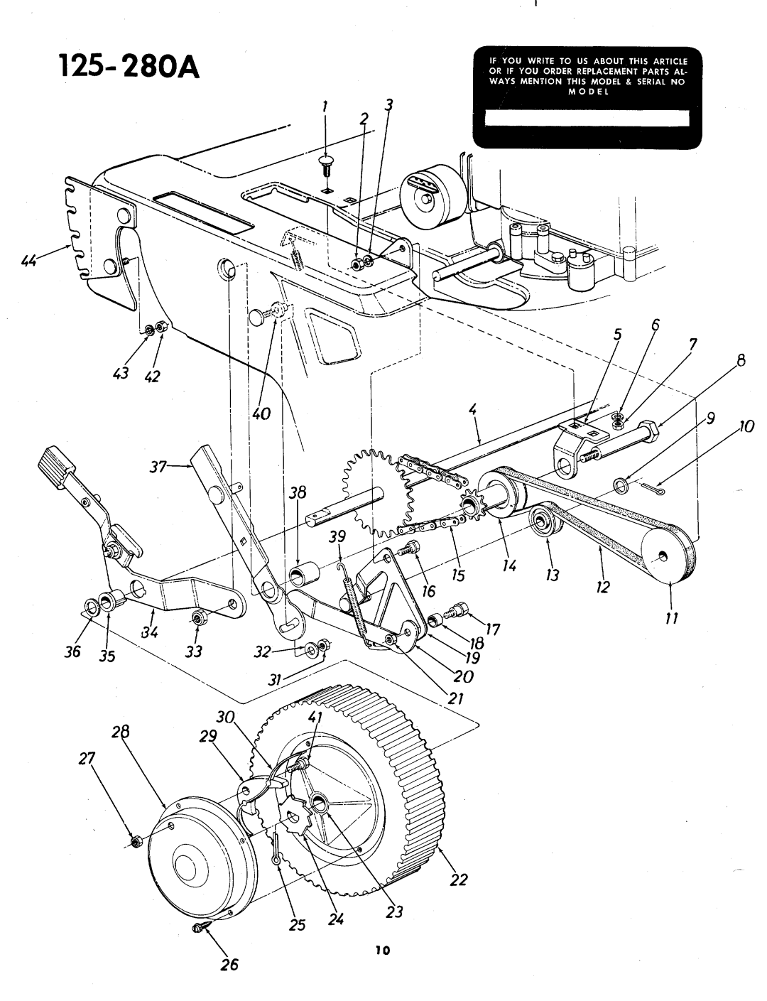 MTD 125-280A manual 