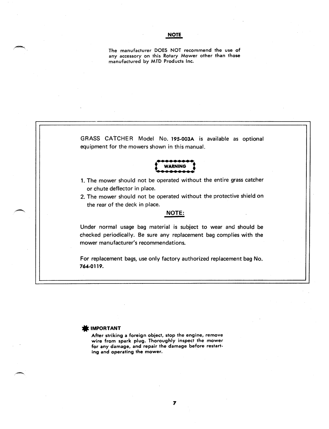 MTD 125-280A manual 