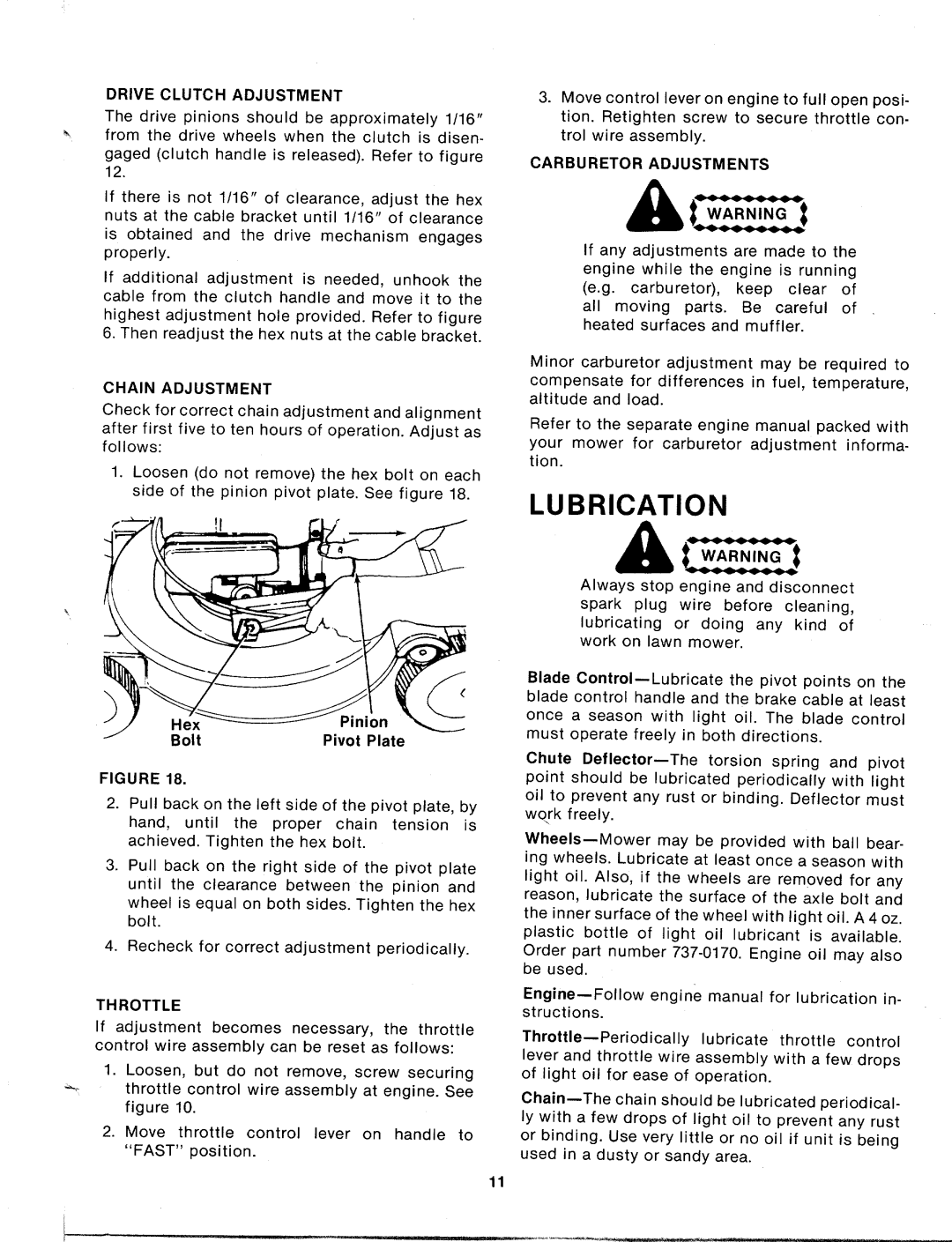 MTD 125-280-000, 125-282-000 manual 