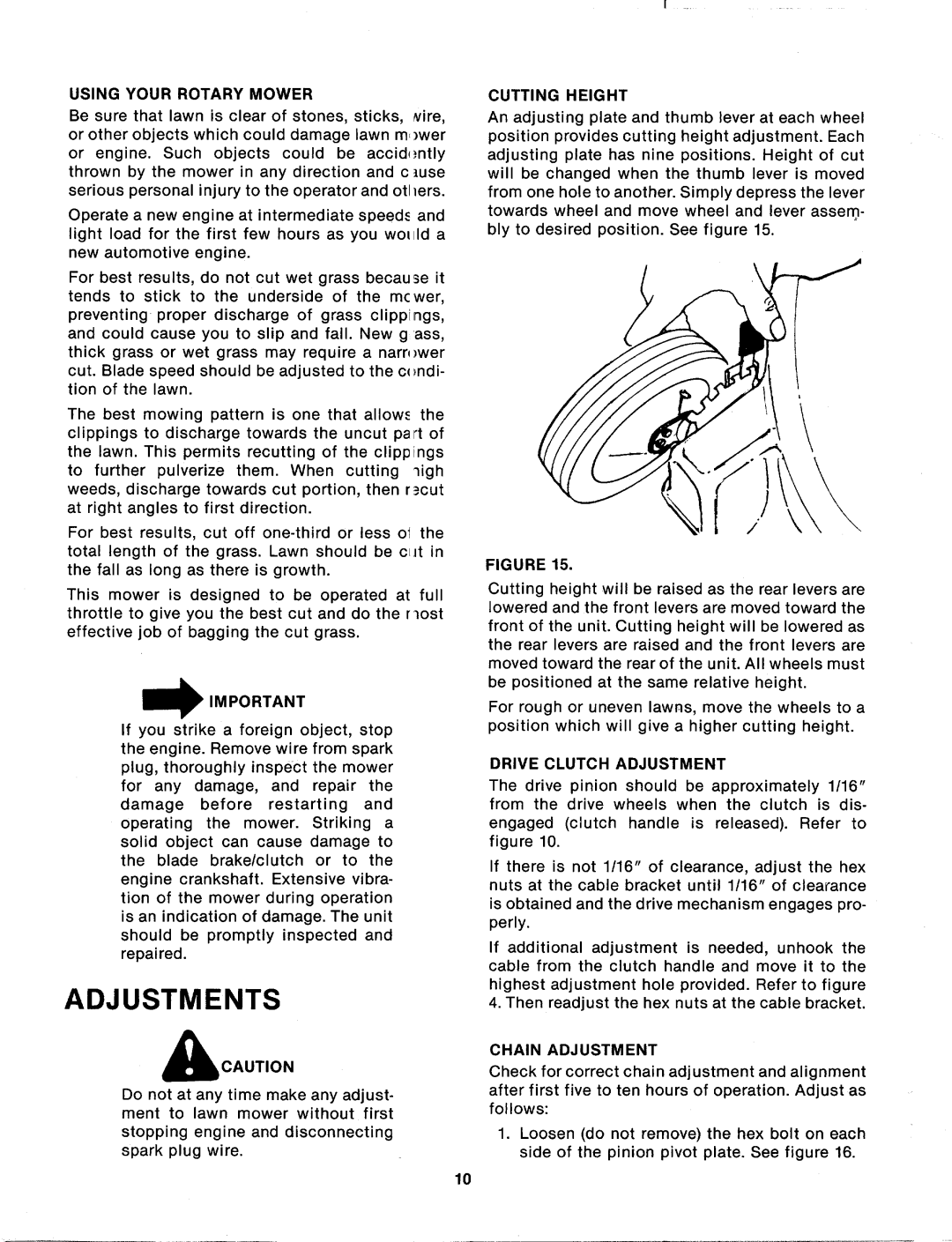 MTD 125-284-000 manual 