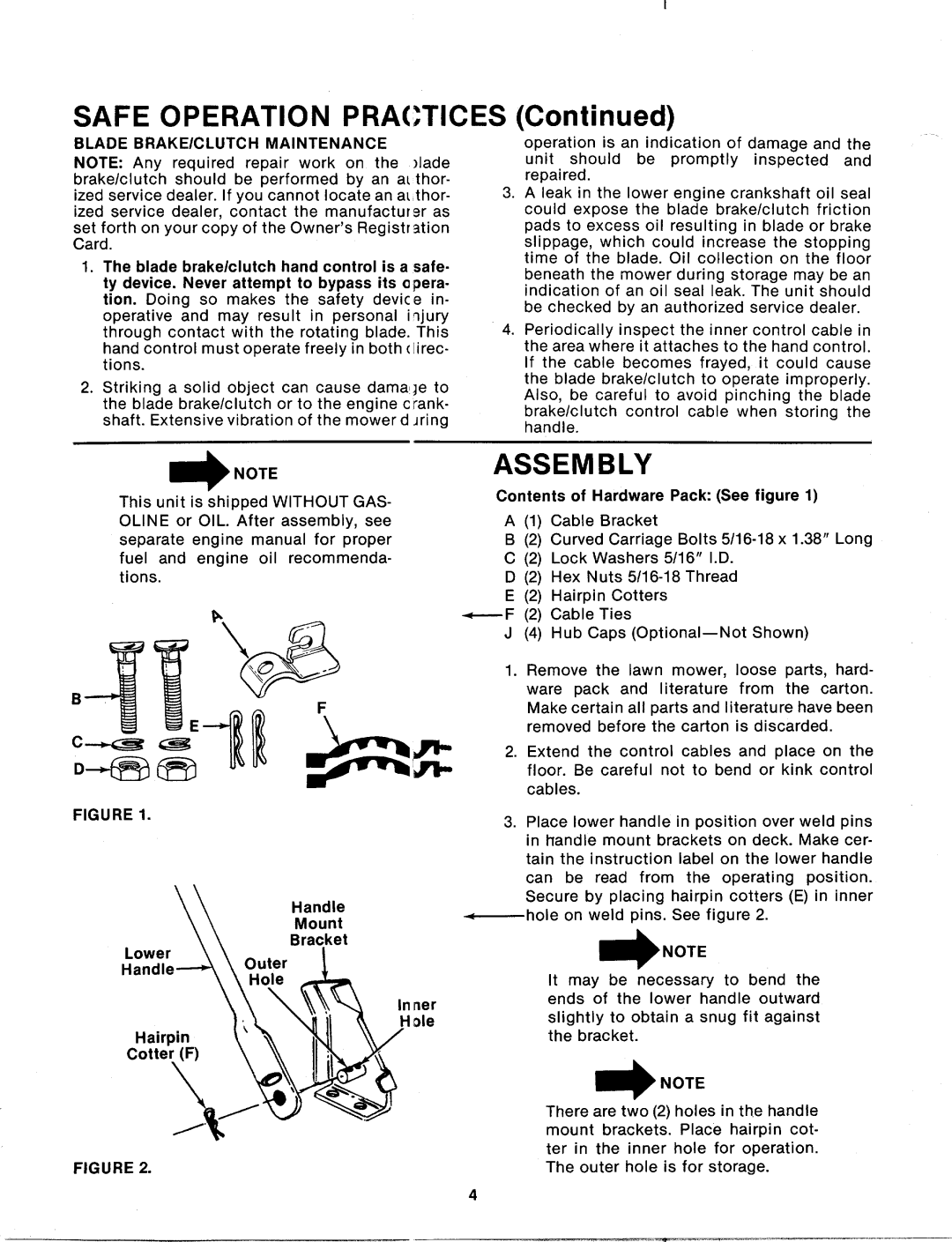 MTD 125-284-000 manual 