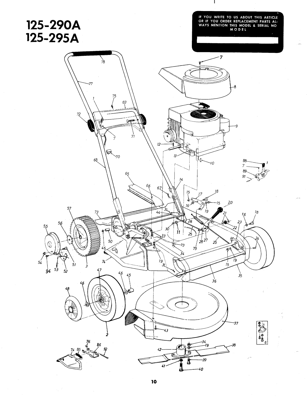 MTD 125-290A, 125-295A manual 