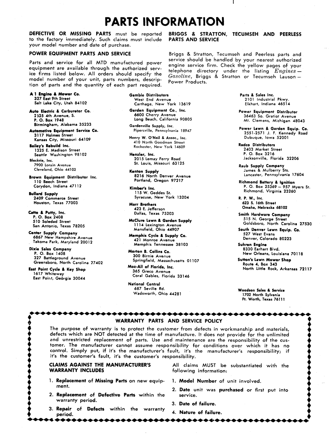 MTD 125-290A, 125-295A manual 