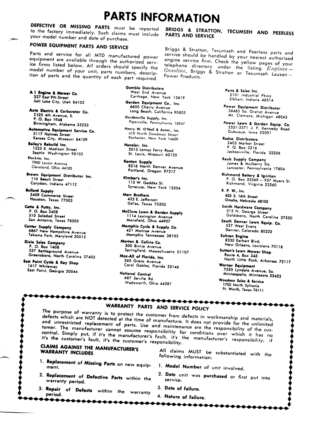 MTD 125-350A manual 