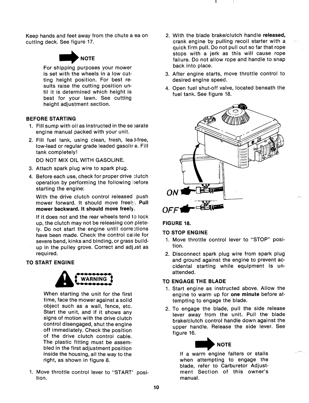 MTD 125-364-000 manual 