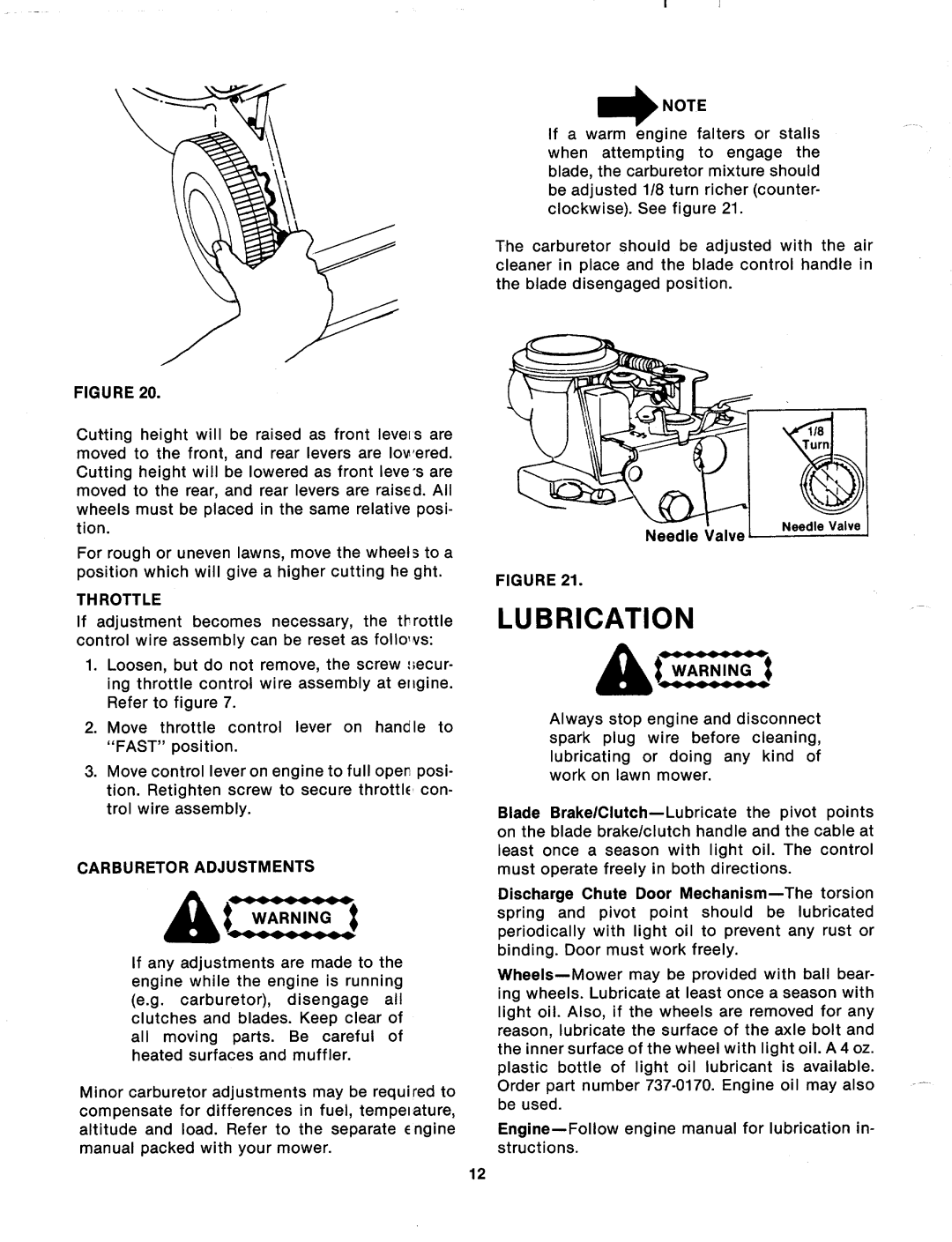 MTD 125-364-000 manual 