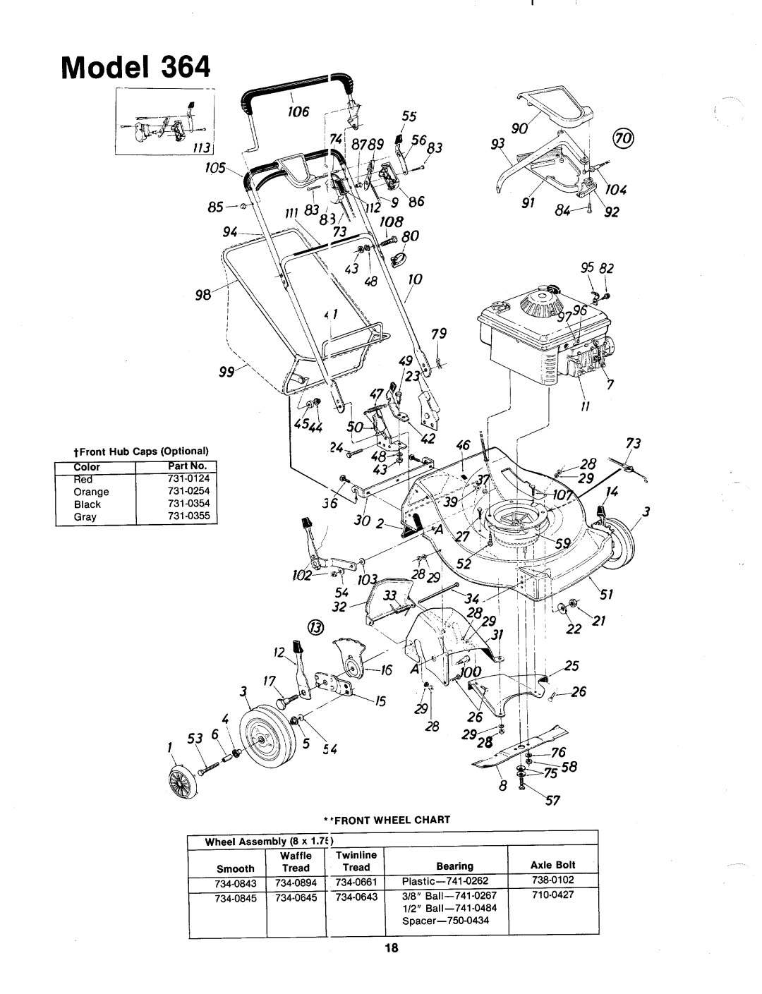 MTD 125-364-000 manual 