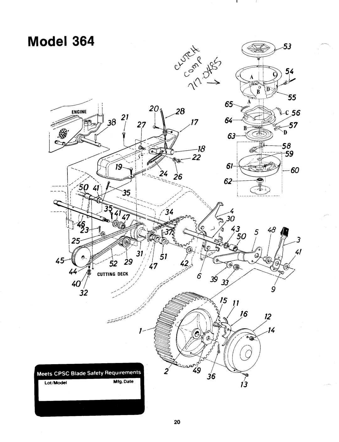 MTD 125-364-000 manual 