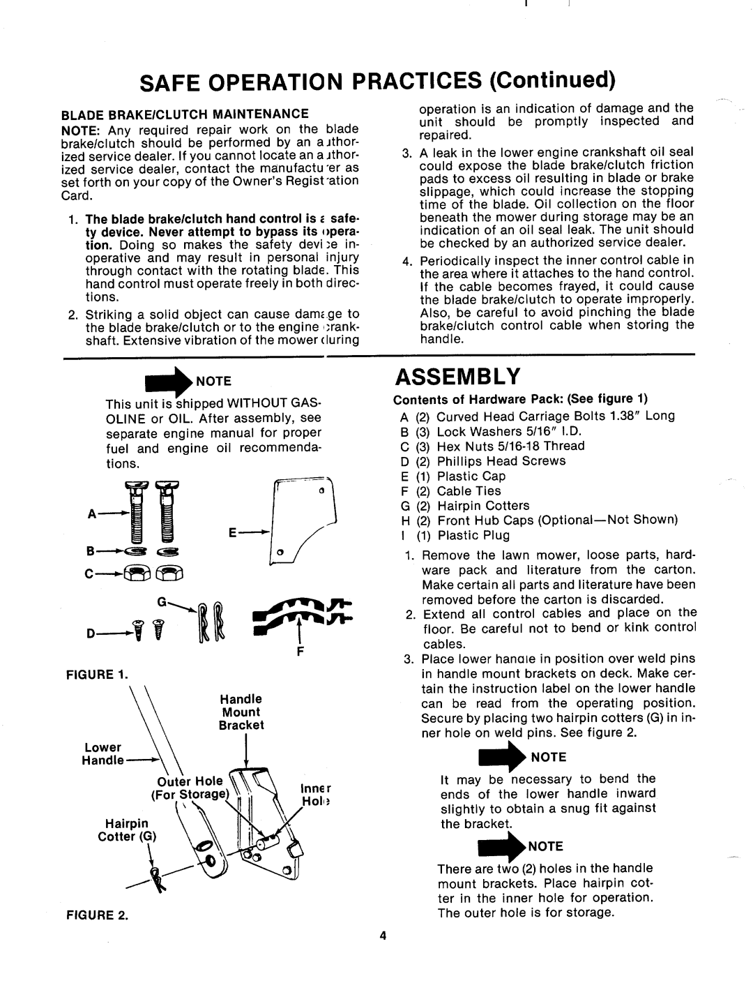 MTD 125-364-000 manual 