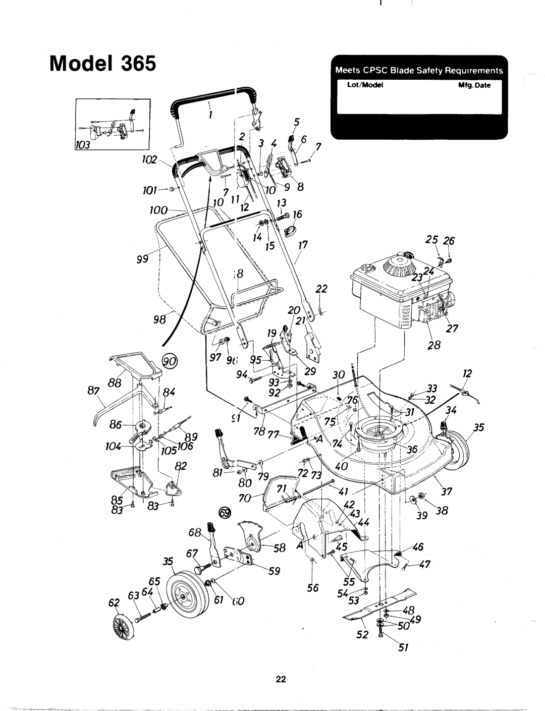 MTD 125-365-000 manual 