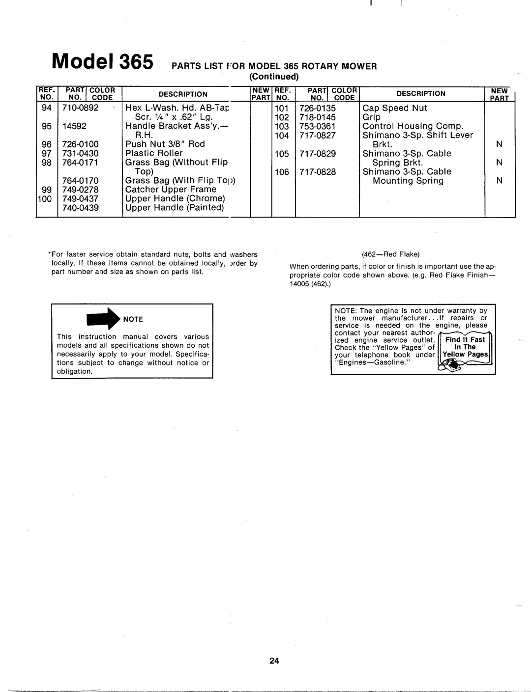 MTD 125-365-000 manual 