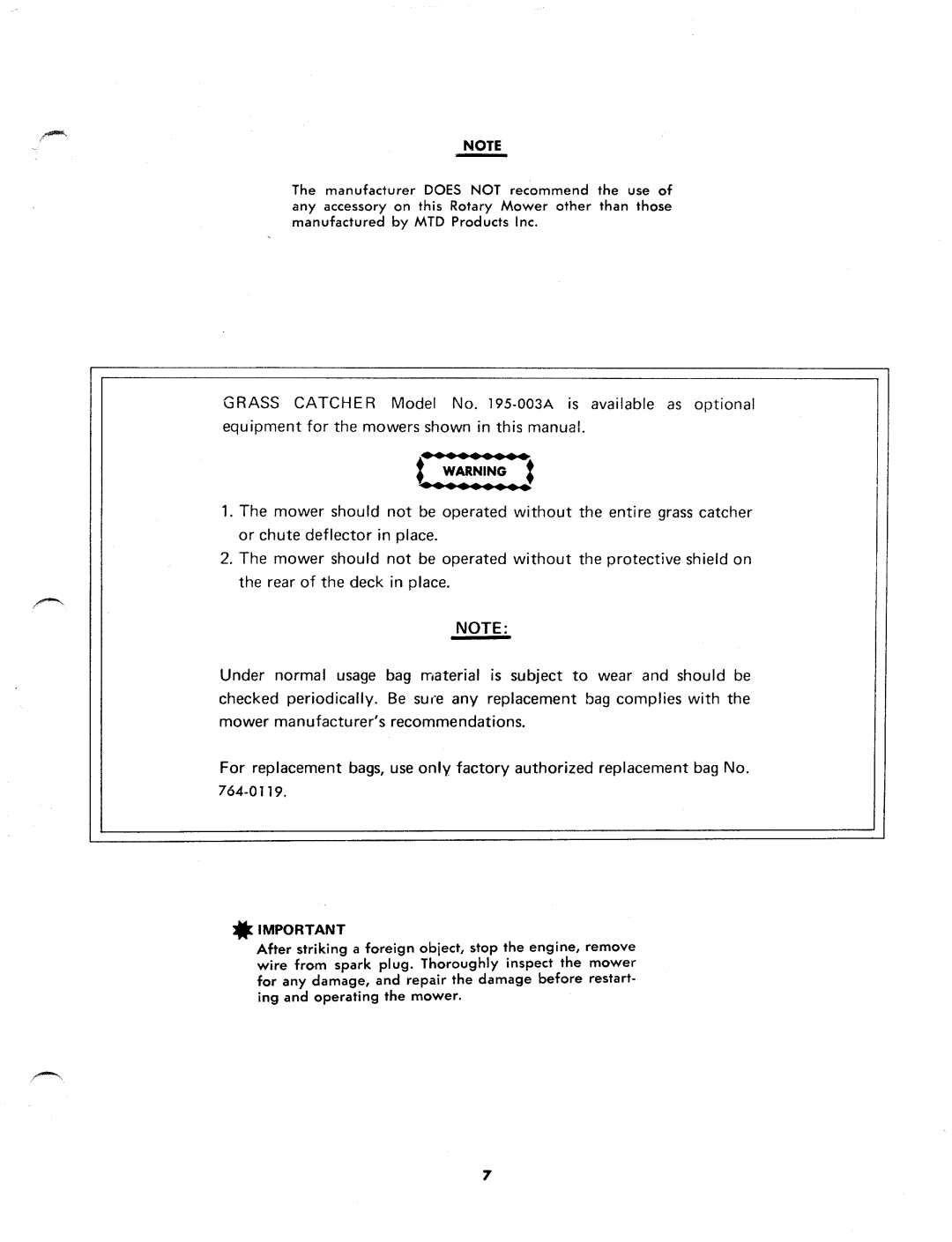 MTD 125-370A manual 