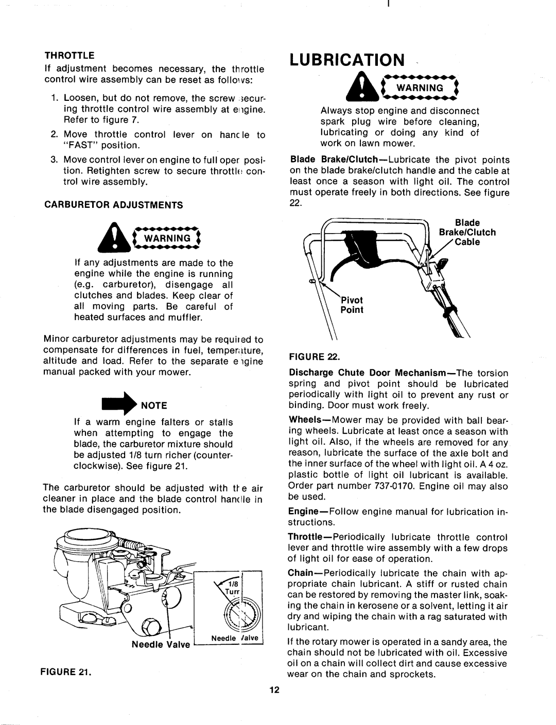 MTD 125-374-000 manual 