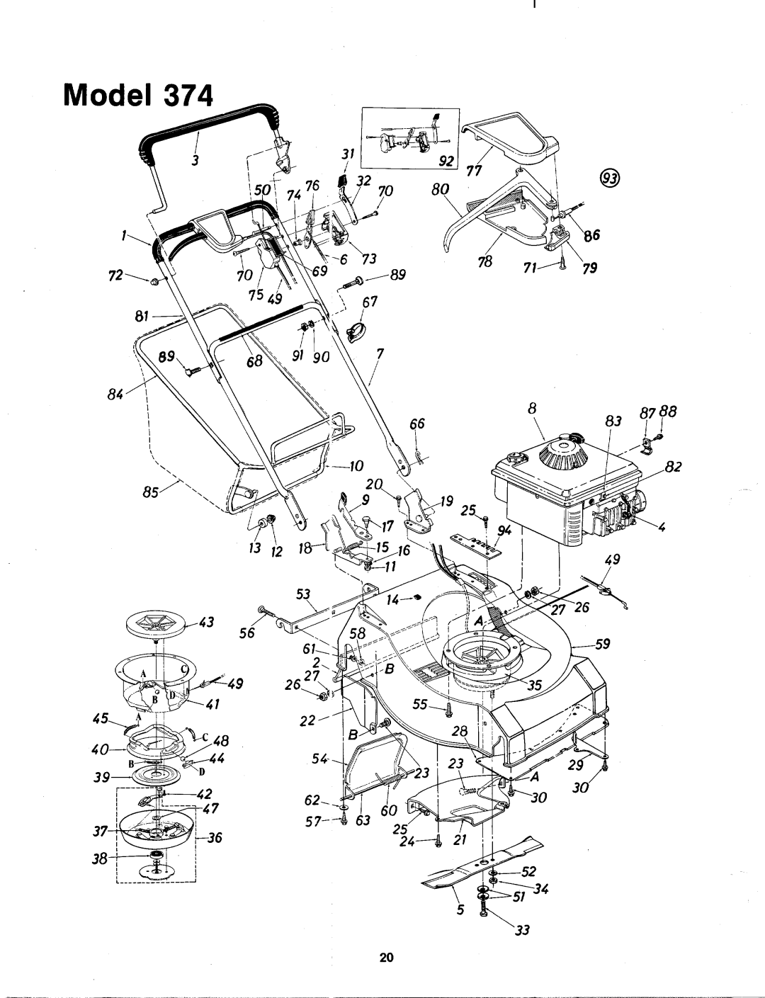 MTD 125-374-000 manual 