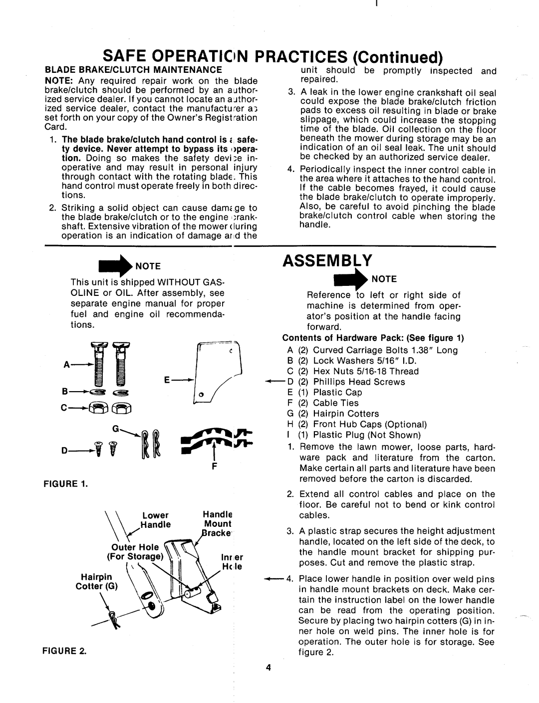 MTD 125-374-000 manual 