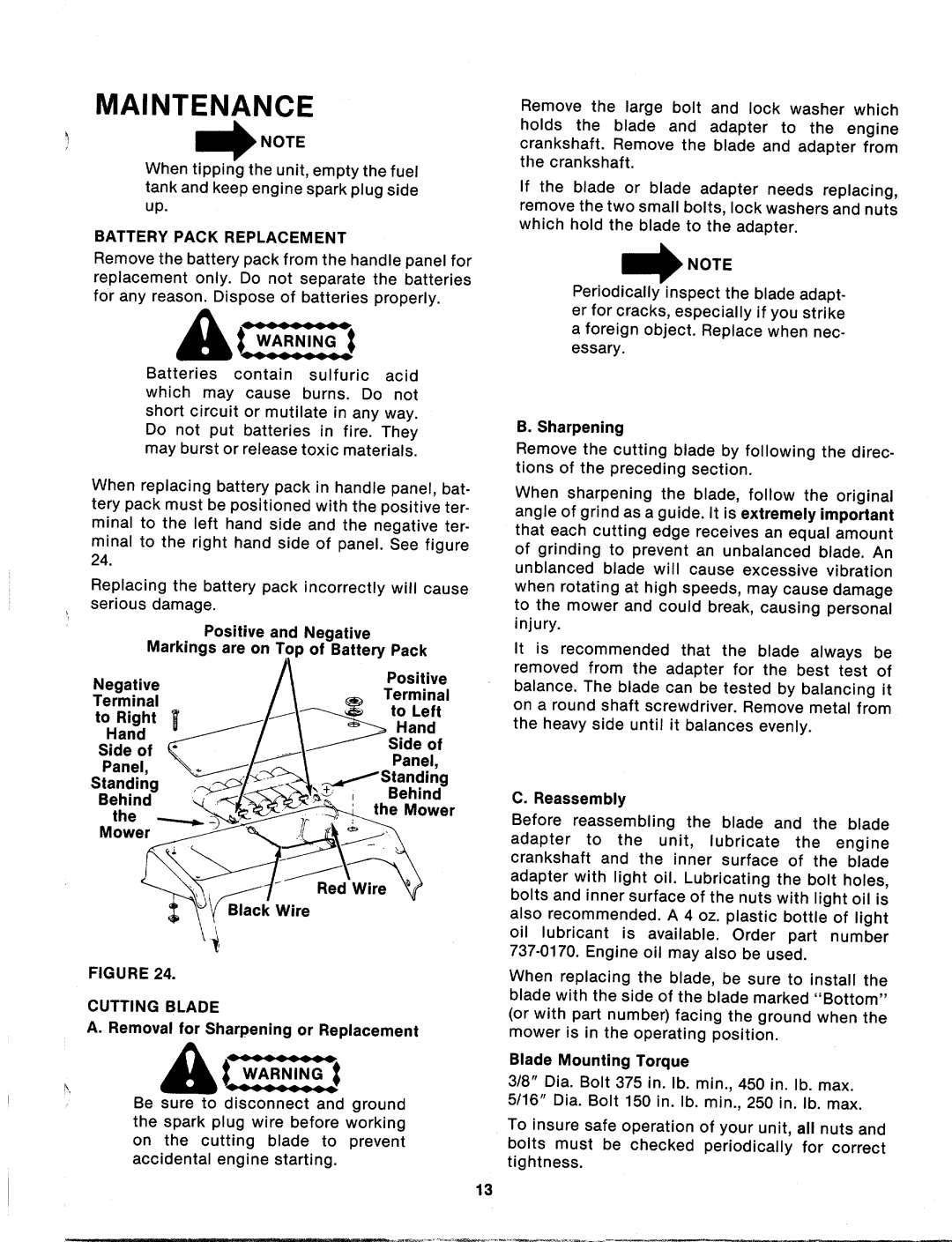 MTD 125-376-000 manual 