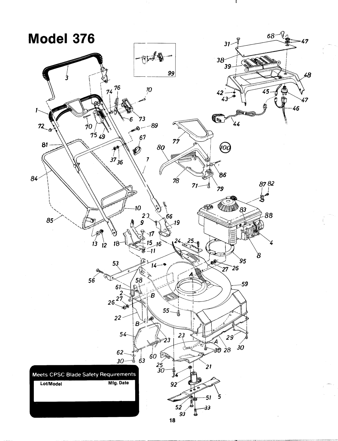 MTD 125-376-000 manual 