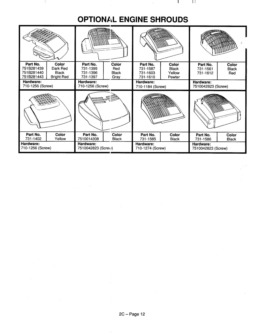 MTD 125-528C000, 125-528P000, 125-487G000, 125-488R000, 125-478R000 manual 