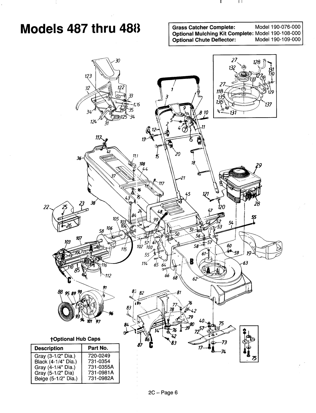 MTD 125-475A000 thru 125-478R000, 125-487G000 thru 125-488R000, 125-528C000 thru 125-528P000, 125-528C000, 125-528P000 manual 