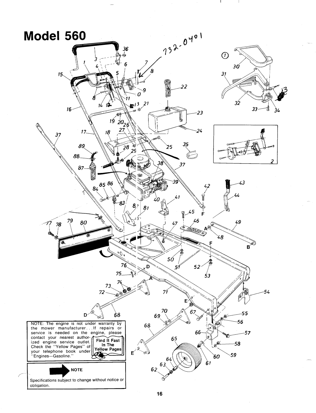 MTD 12560C, 126-560-000 manual 