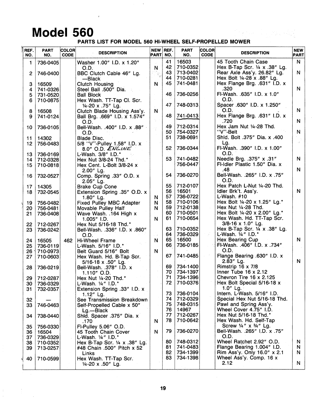 MTD 126-560-000, 12560C manual 