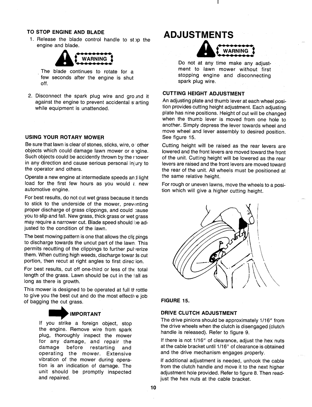 MTD 126-222-000, 126-220-000 manual 