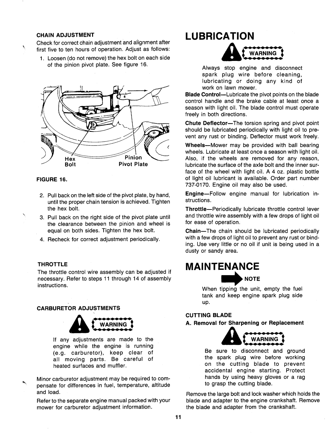 MTD 126-220-000, 126-222-000 manual 