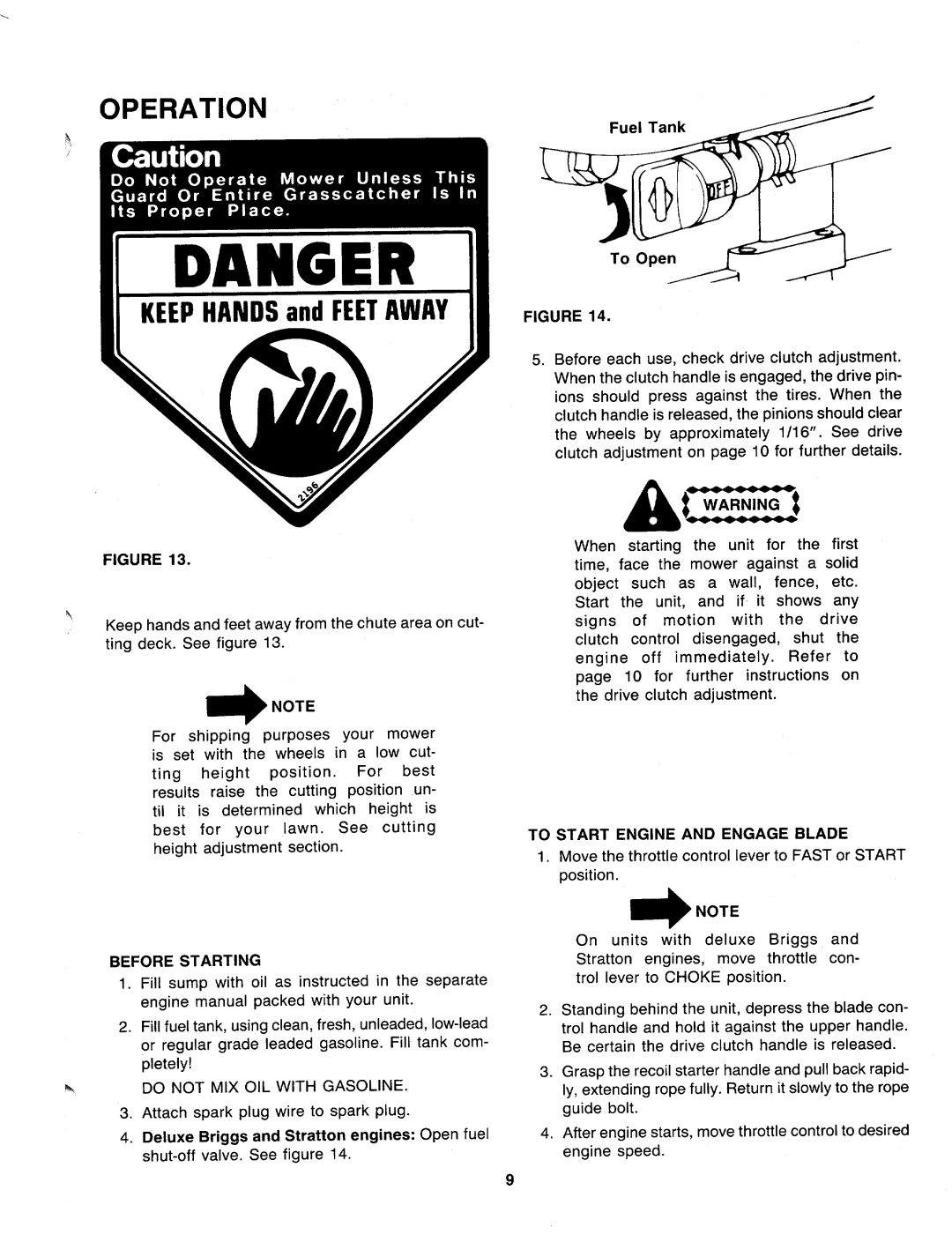 MTD 126-220-000, 126-222-000 manual 