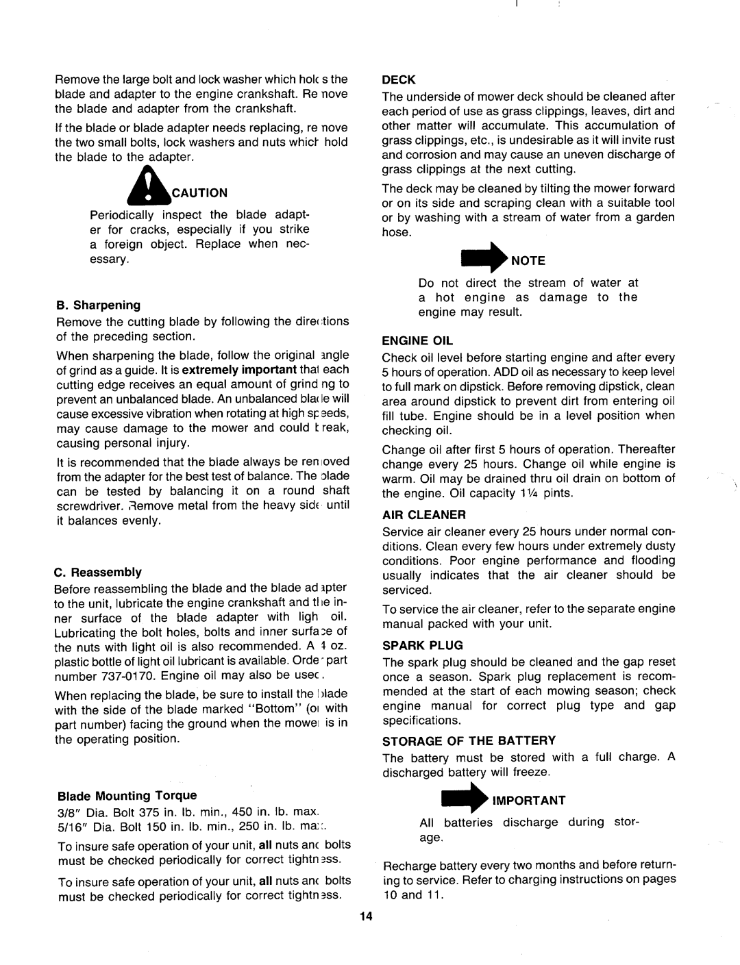 MTD 126-366-000 manual 