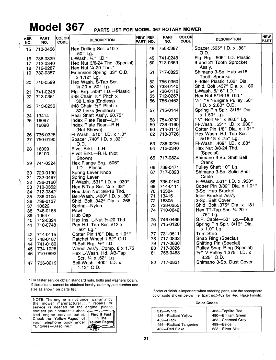 MTD 126-367-000 manual 