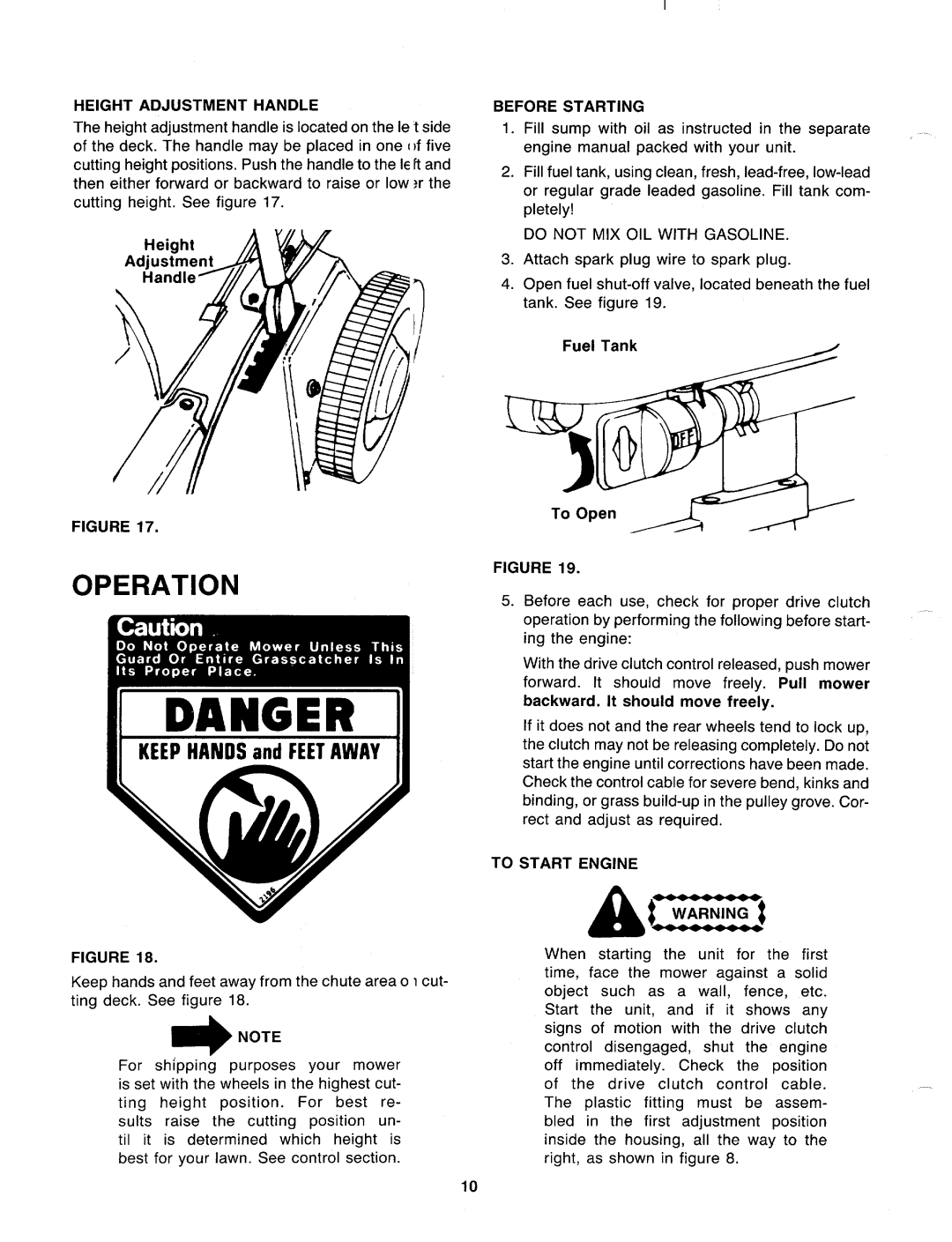 MTD 126-374-000 manual 