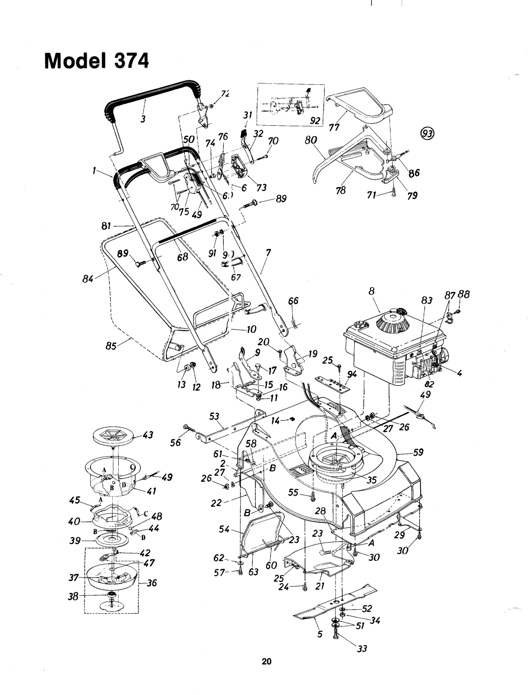 MTD 126-374-000 manual 