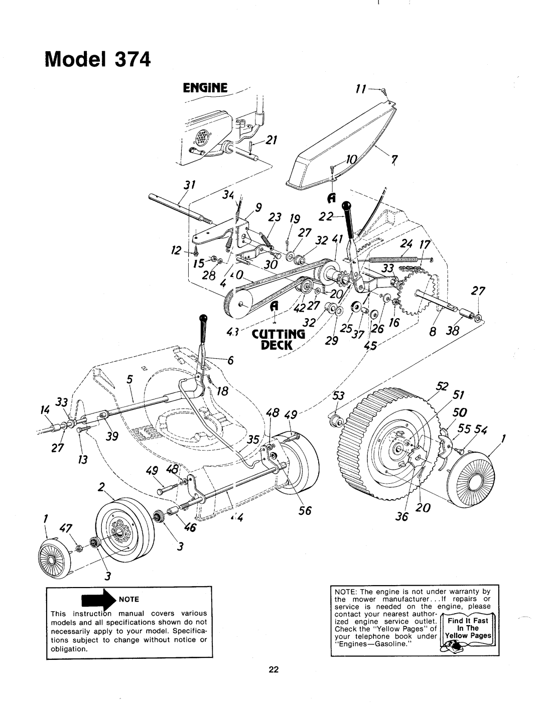 MTD 126-374-000 manual 