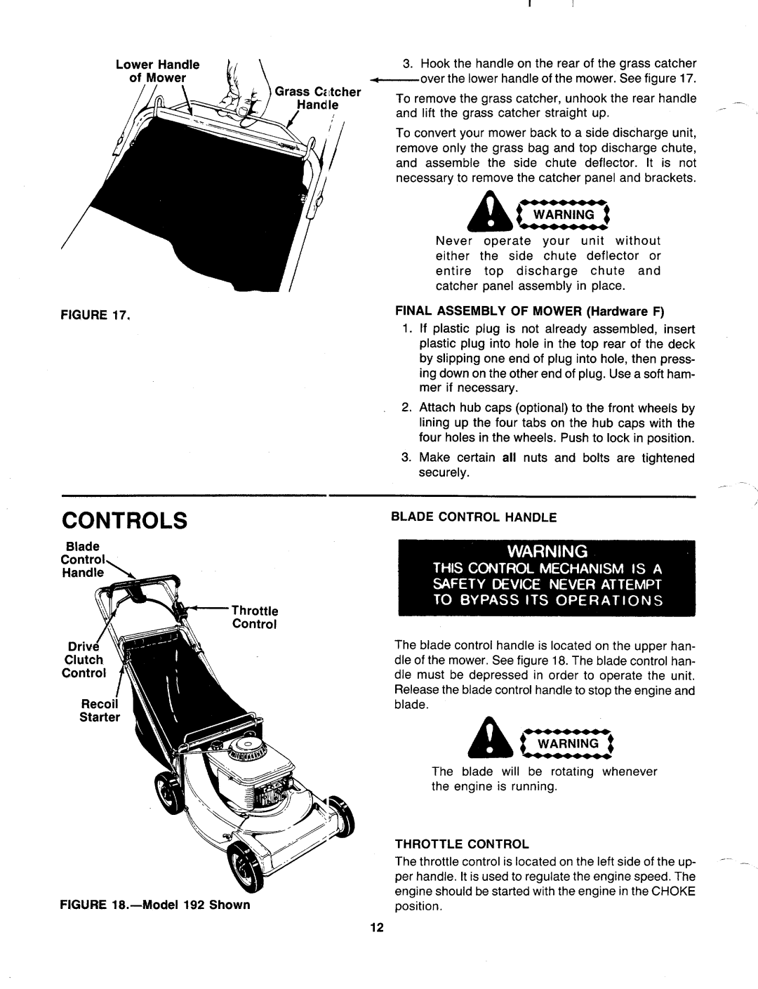 MTD 127-192-000, 127-182-000 manual 