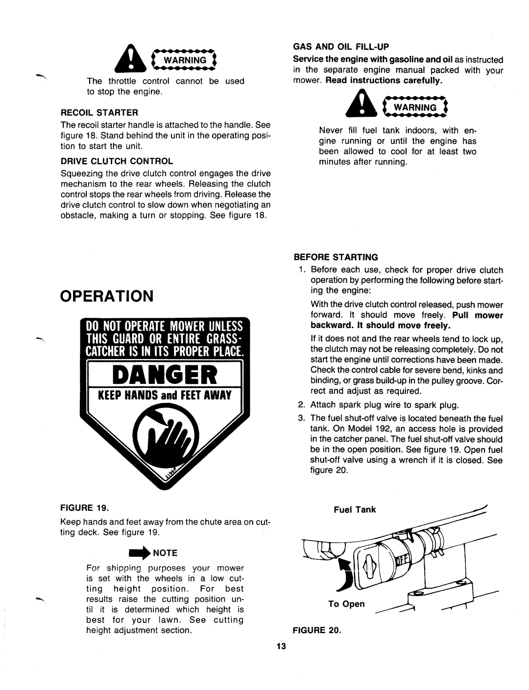 MTD 127-182-000, 127-192-000 manual 