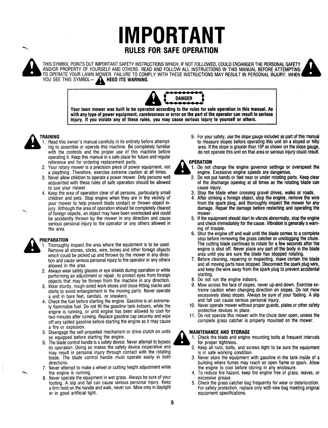 MTD 127-182-000, 127-192-000 manual 