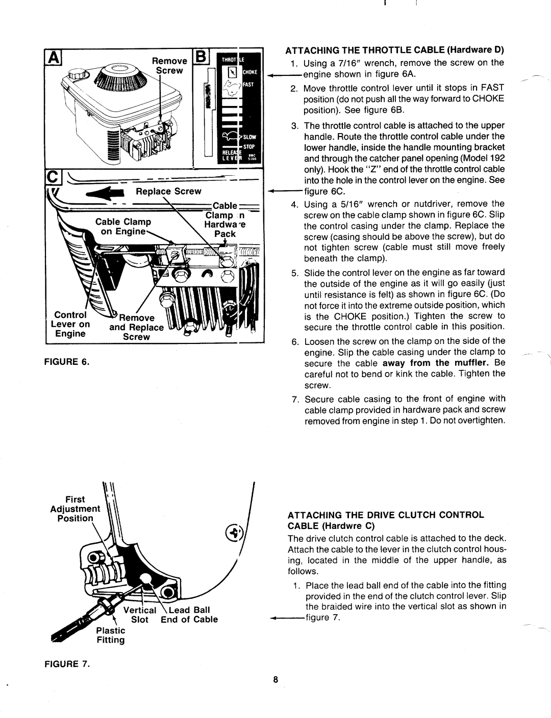 MTD 127-192-000, 127-182-000 manual 