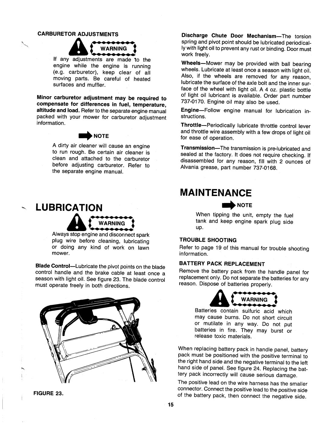 MTD 127-196-000 manual 