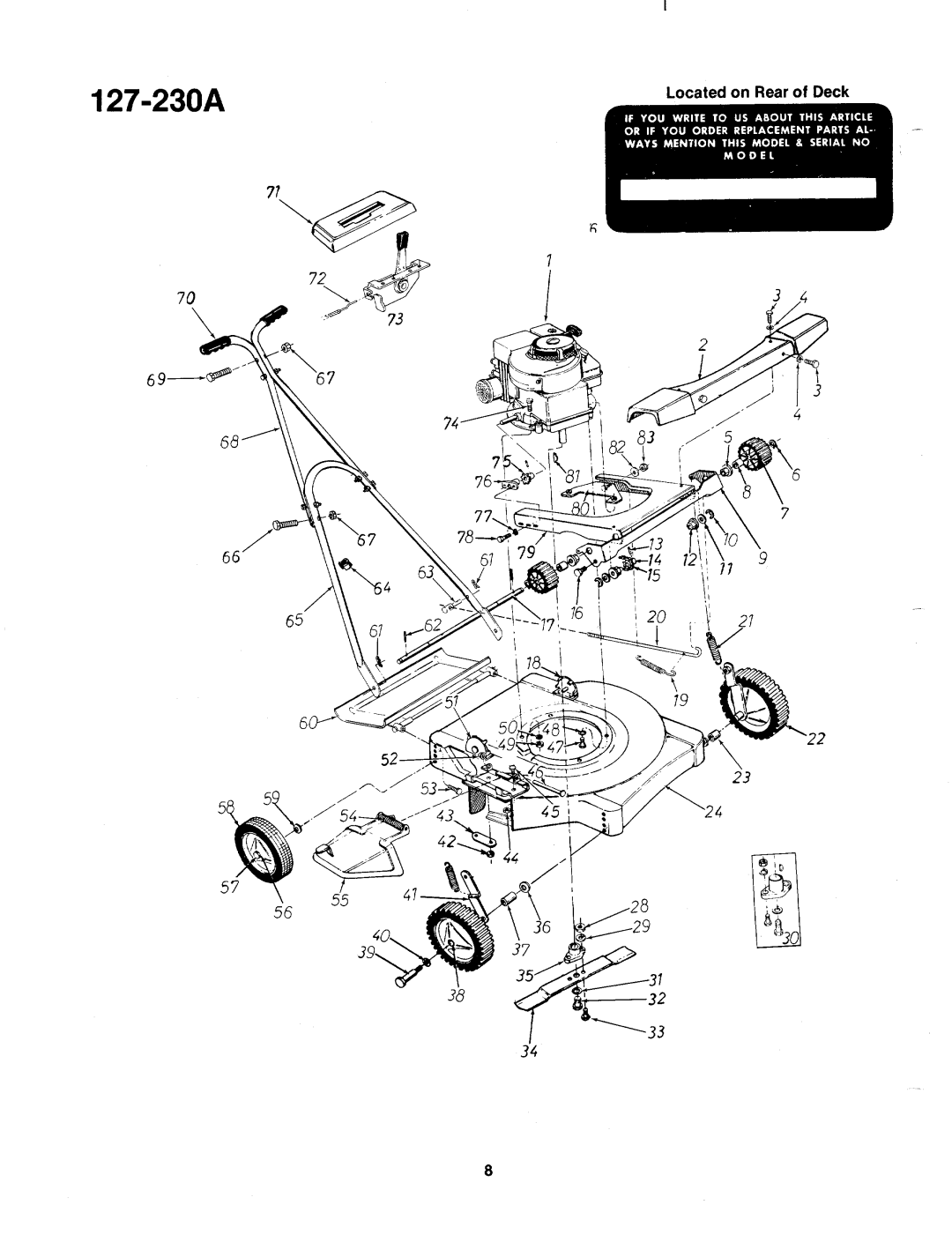 MTD 127-230A manual 