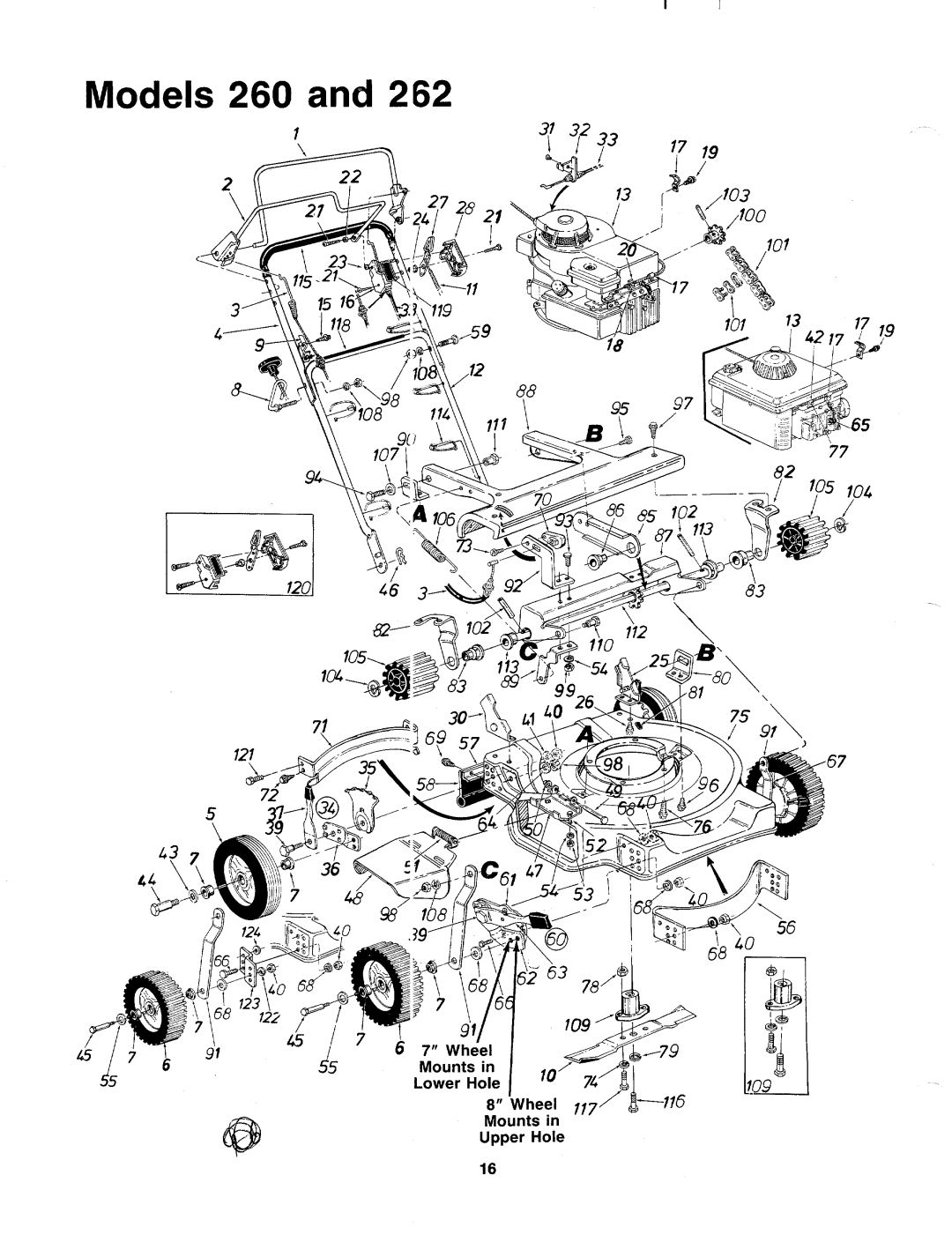 MTD 127-262-000, 127-260-000 manual 